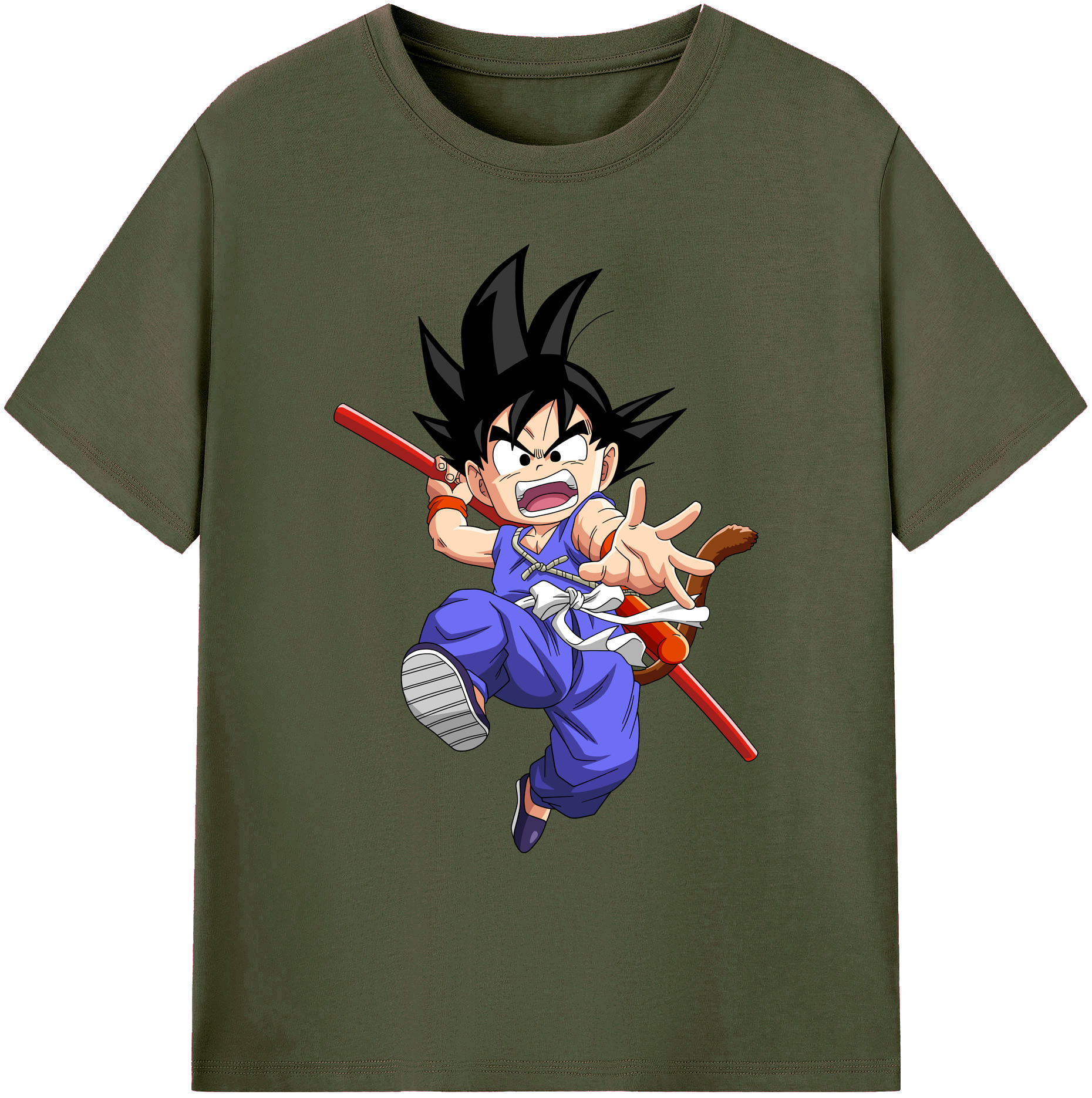 （画像用） ドラゴンボール 孫悟空（そん ごくう）Son Goku カカロット DRAGON BALL Kakarotto 綿100％ メンズ半袖Tシャツ｜肌触りやわらか＆通気性